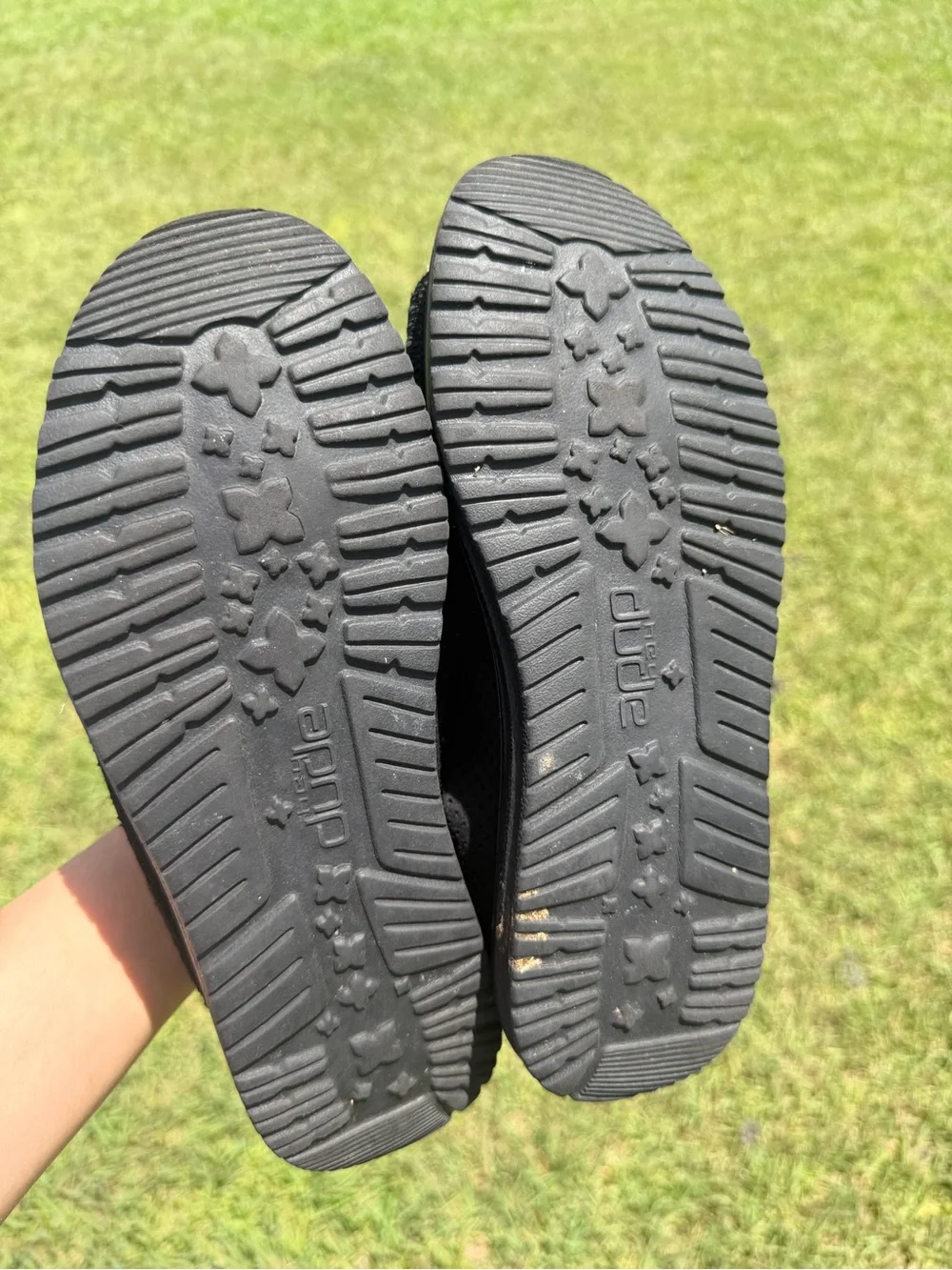 Hey Dude Kids Black Lightweight Slip-On Slippers